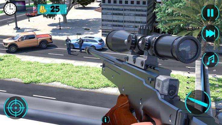 狙击手射击枪游戏3D游戏截图