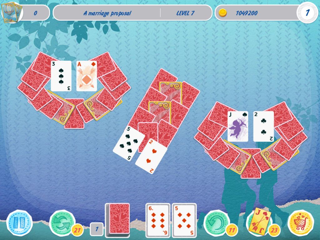 Solitaire Match 2 Cards. Valentine's Day游戏截图
