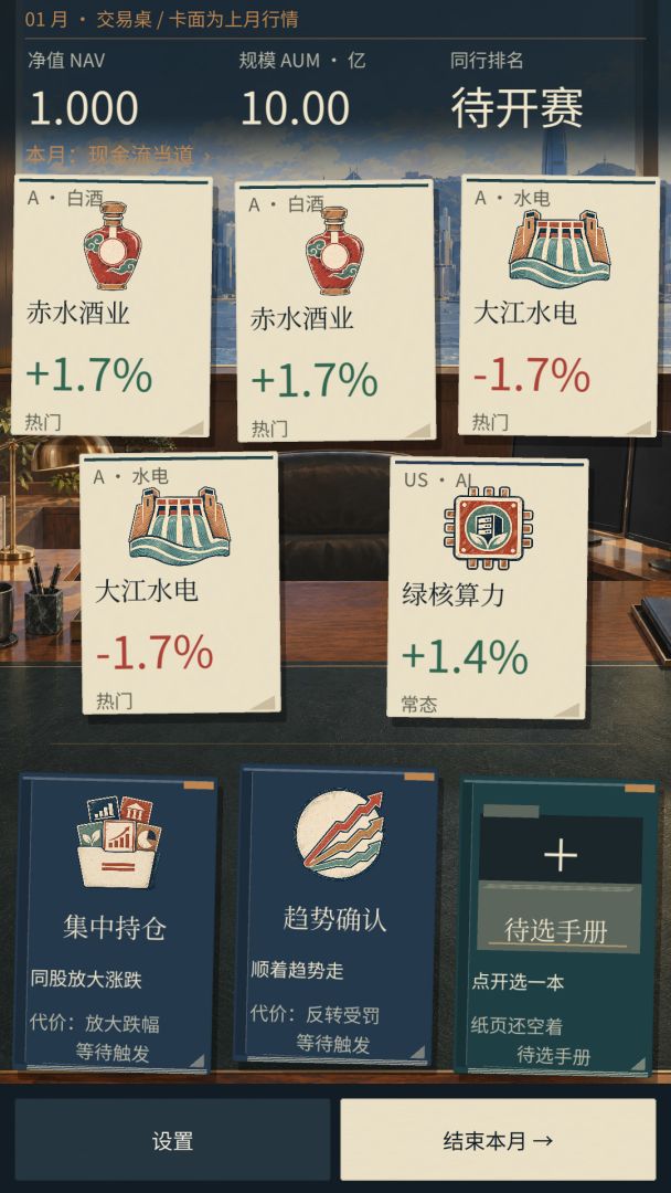 AI基金经理:活过这一年游戏截图