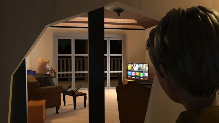 Crazy Spooky Neighbor Spy Game游戏截图