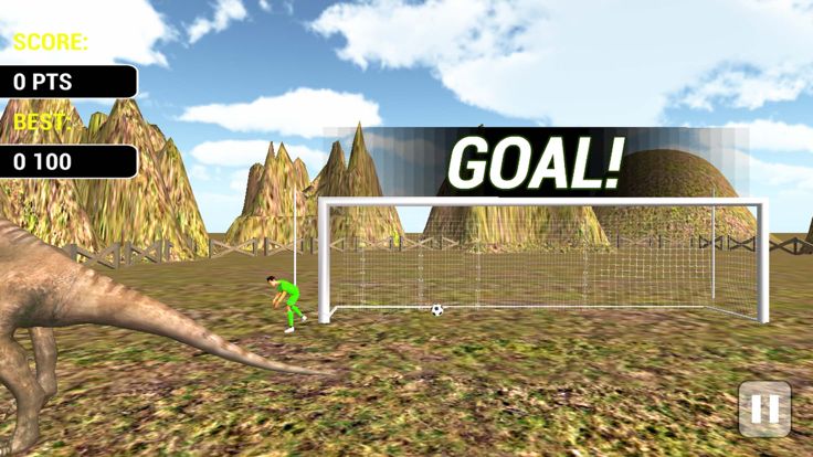 Jungle Dinosaurs Football Penalty游戏截图