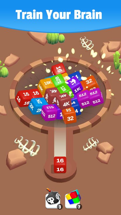 2048 Cube Merge – Number Game游戏截图