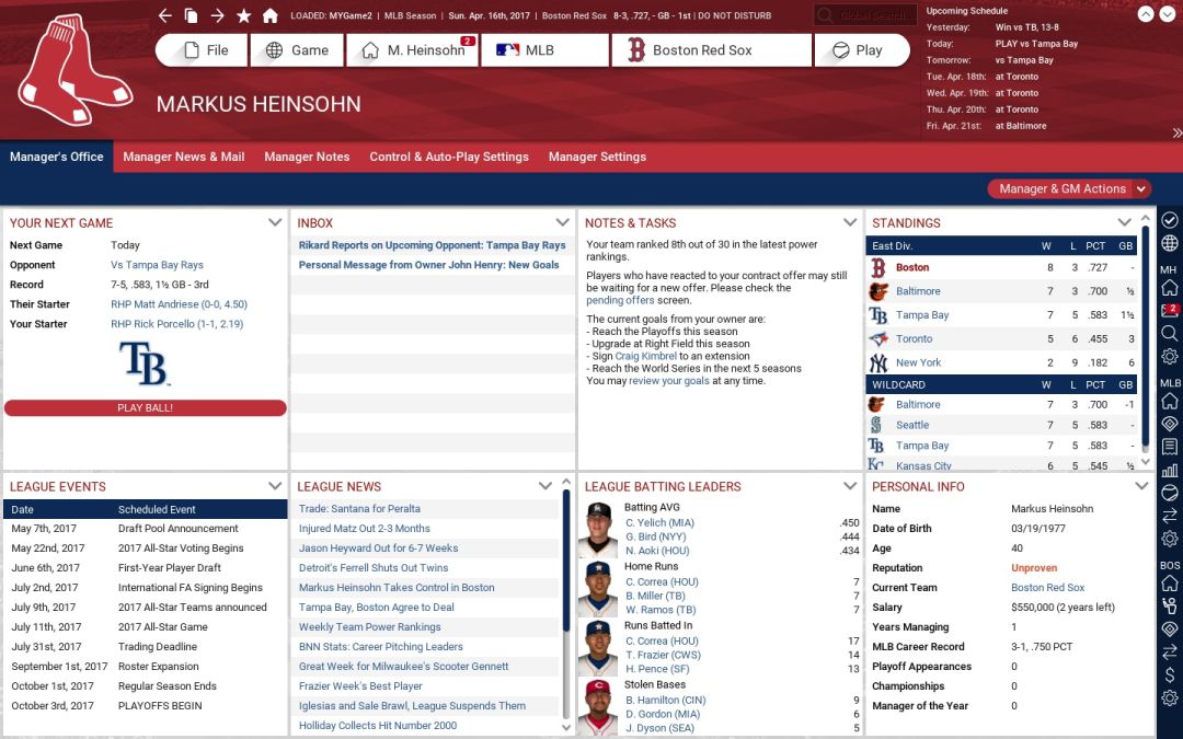 Out of the Park Baseball 18游戏截图