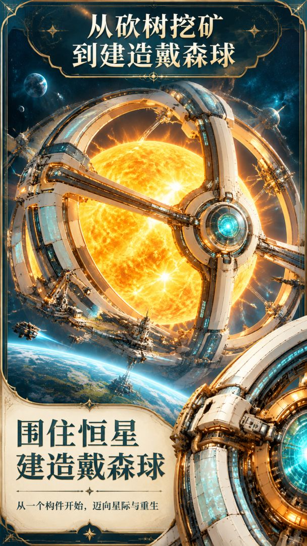 从砍树挖矿到建造戴森球游戏截图