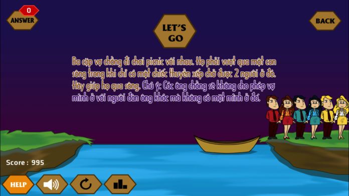 Qua Sông IQ - Hoàng Hôn游戏截图