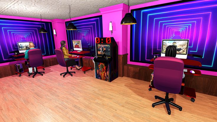 PC Gaming Cafe Games Tycoon 3D游戏截图