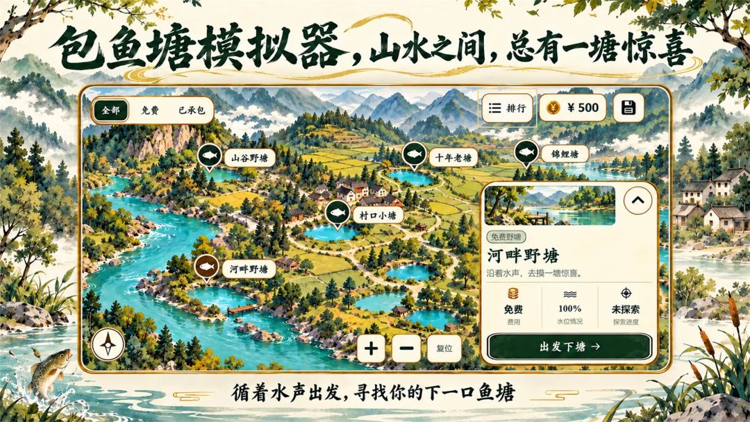 包鱼塘模拟器游戏截图