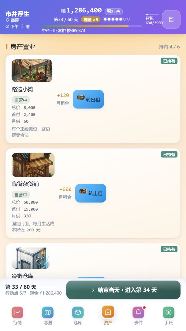 市井浮生：倒卖置业记游戏截图