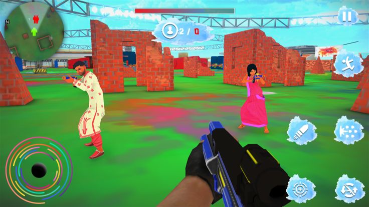 Holi Fun Paintball Game 2022游戏截图