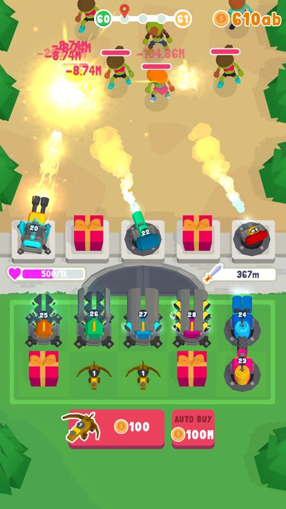 Merge Tower – Zombie Defense游戏截图