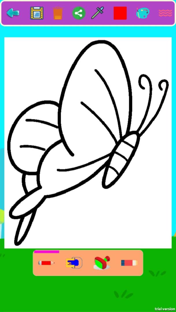 儿童涂色动物园游戏截图