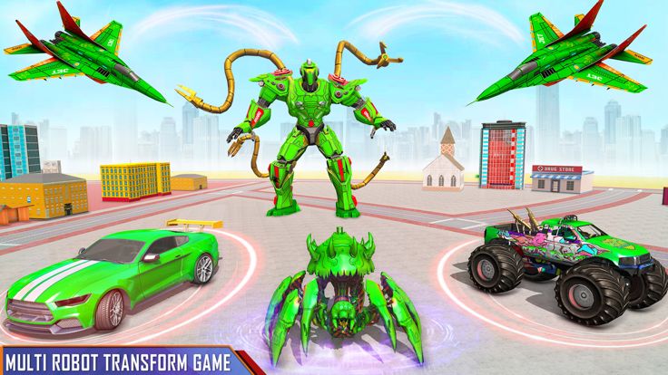 章鱼机器人汽车游戏 3D-战争游戏截图