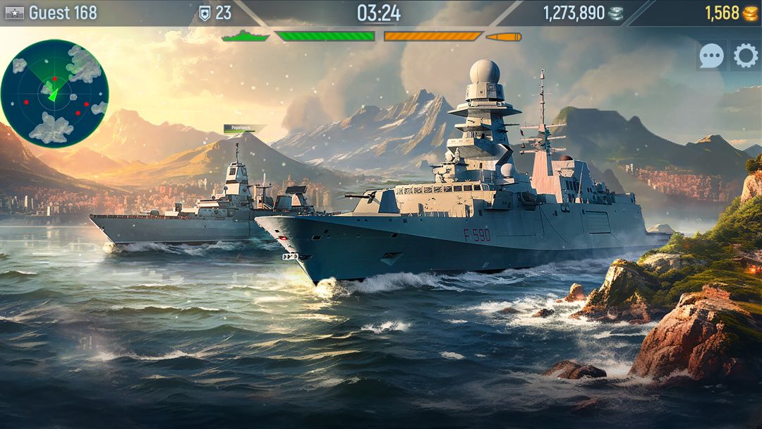 Naval Armada: 战舰题材战争策略手游游戏截图