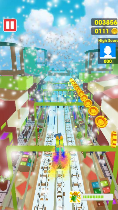 FNF Sky Train Surfers游戏截图