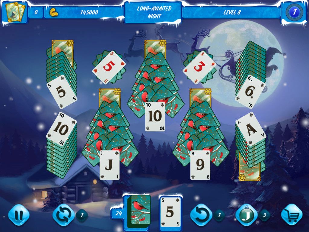Solitaire Jack Frost Winter Adventures游戏截图