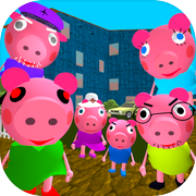 Piggy Neighbor. Family Escape Obby House 3D