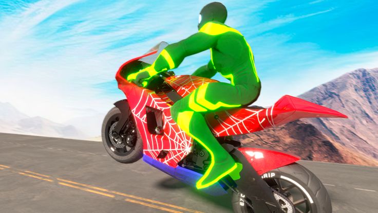 特技摩托车超级英雄游戏截图