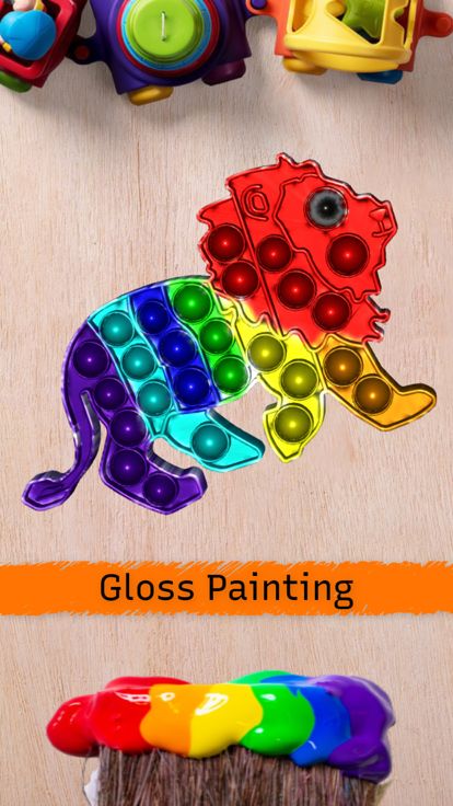 Pop It Fidget Toys 3D Coloring游戏截图