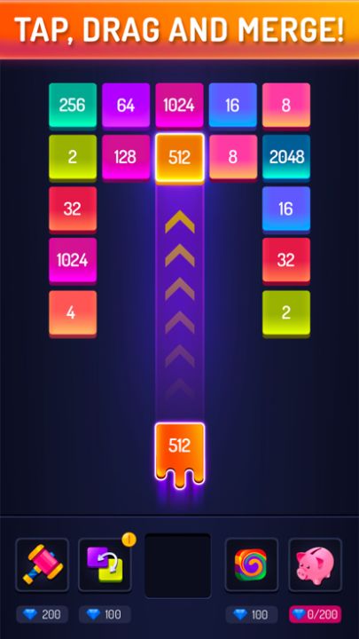 Merge Block - Number Drop游戏截图