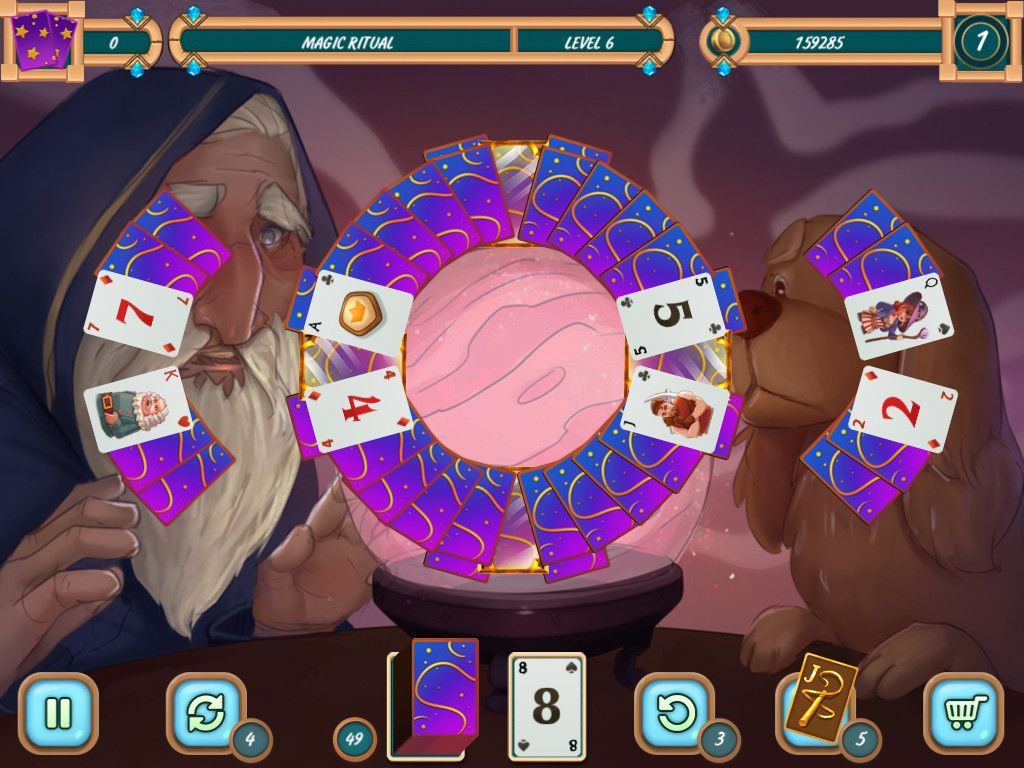 Sweet Solitaire: School Witch游戏截图