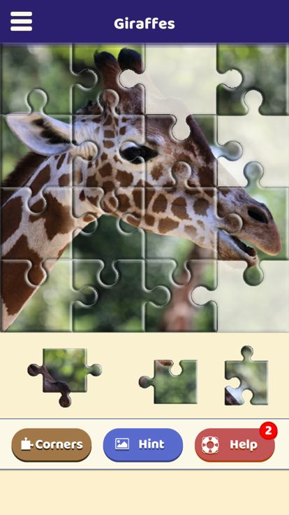Giraffe Love Puzzle游戏截图