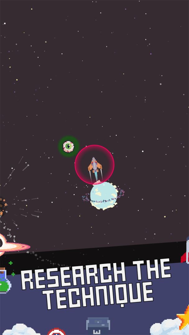 太空飞行：像素火箭游戏截图