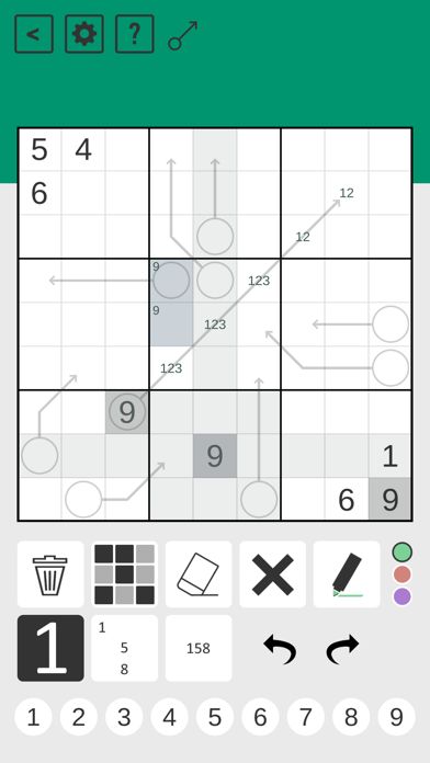 Arrow Sudoku游戏截图