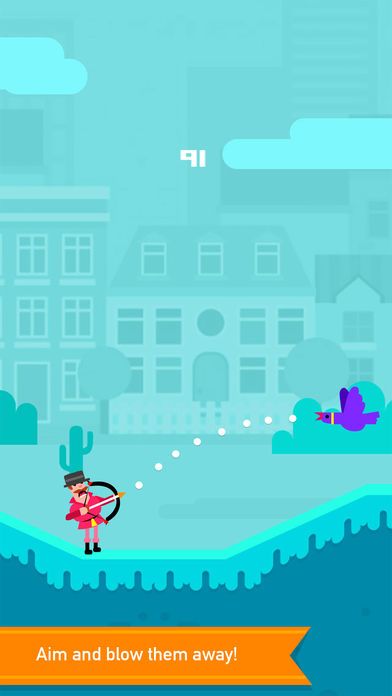 The Bowmasters run - jump游戏截图