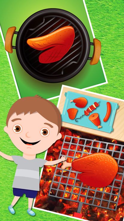 烧烤烧烤热 - 疯狂的冬季派对的后院游戏截图