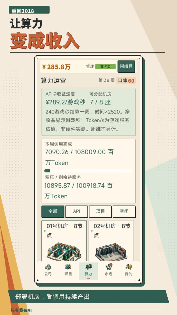 重回2018:只有我有AI游戏截图