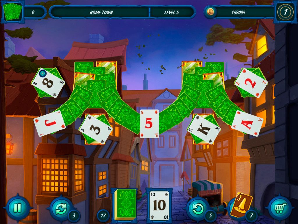 Fairytale Solitaire. Witch Charms游戏截图