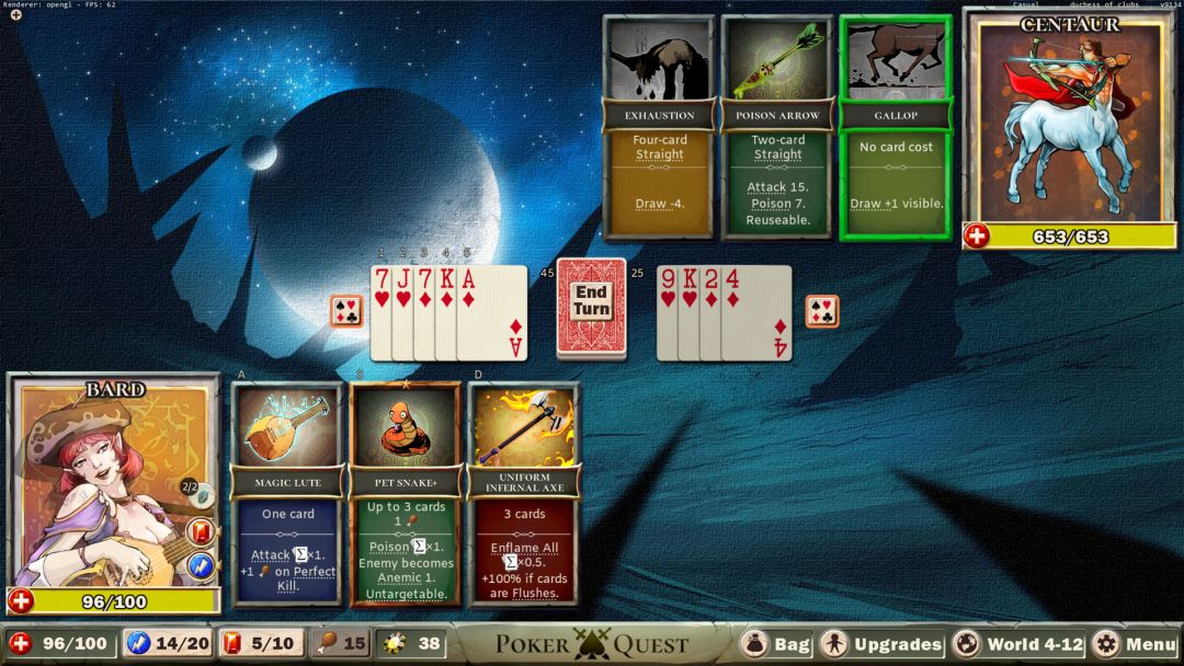 Poker Quest: Swords and Spades游戏截图