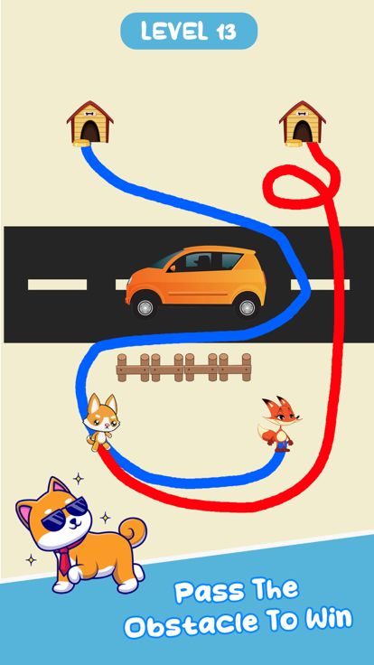 Dog Rush to Home - Draw to Run游戏截图