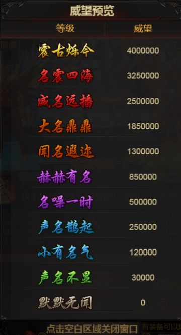 《王者圣域》新手科普｜威望系统