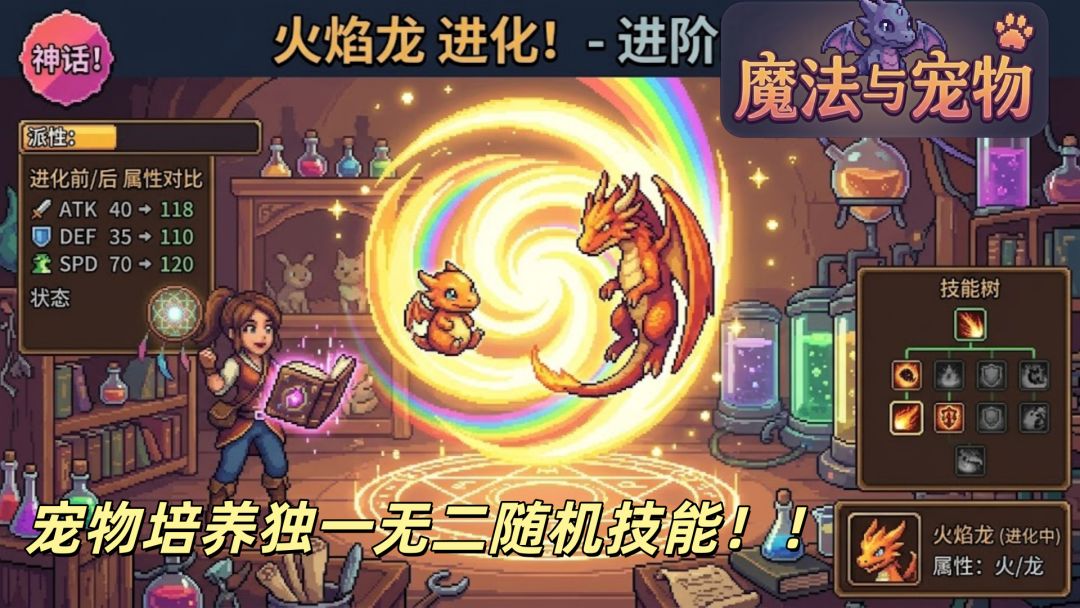 魔法与宠物游戏截图