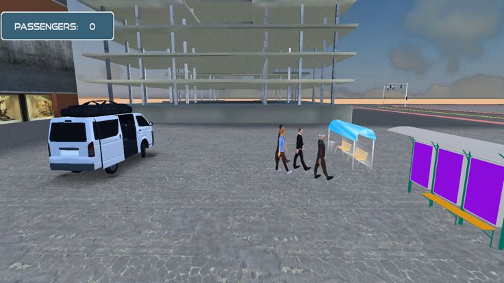 Dubai Van Driving Simulator 3D游戏截图