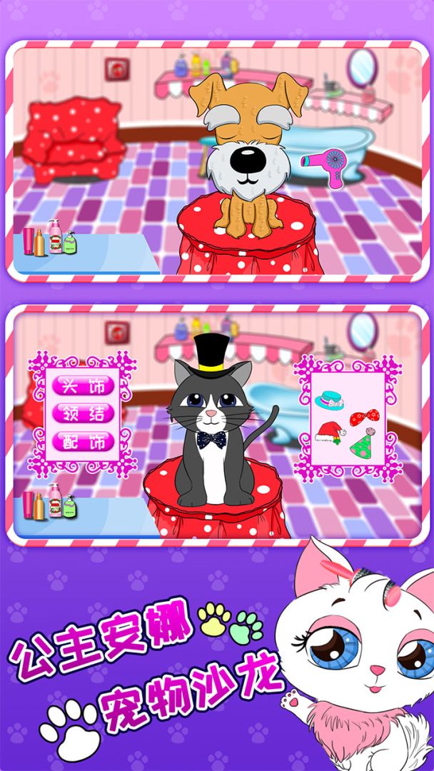 公主安娜宠物沙龙游戏截图