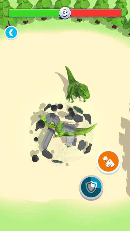Dino World: Merge & Fight游戏截图