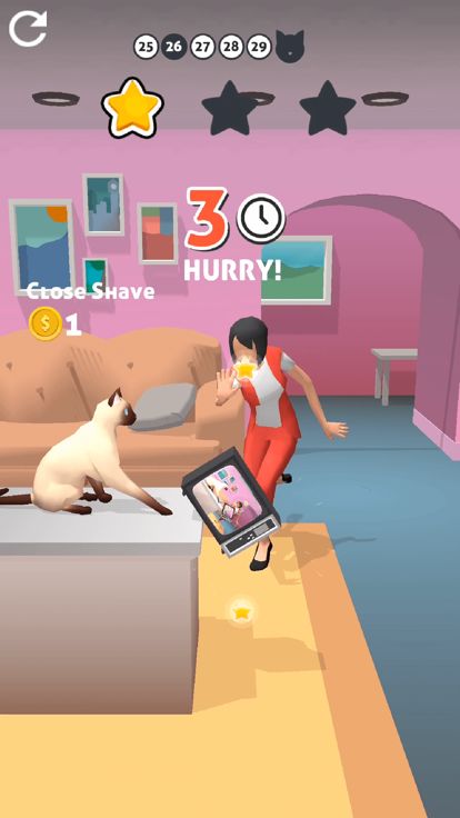 Jabby Cat 3D 捣乱猫 3D游戏截图