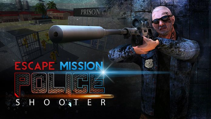 逃避的使命警方狙击手射击游戏3D - 恶魔岛监狱守卫监狱突围刑事射击游戏。游戏截图