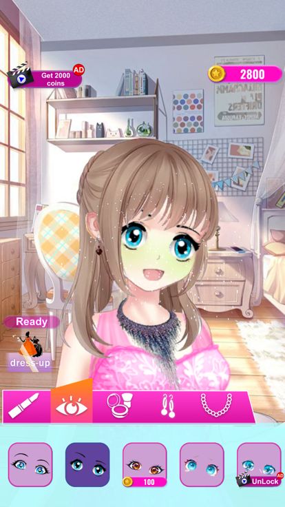 Anime Fashion Princess Makeup游戏截图