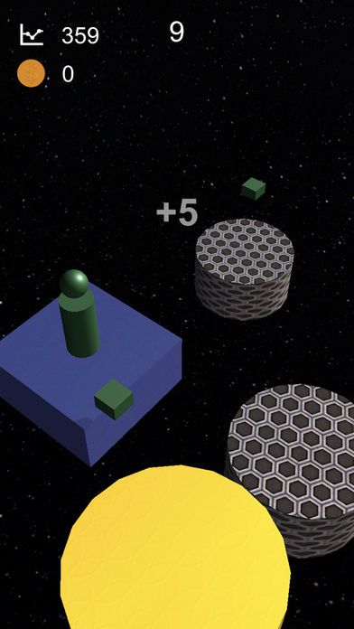 跳一跳太空求生休闲小游戏 Crazy Jumps游戏截图