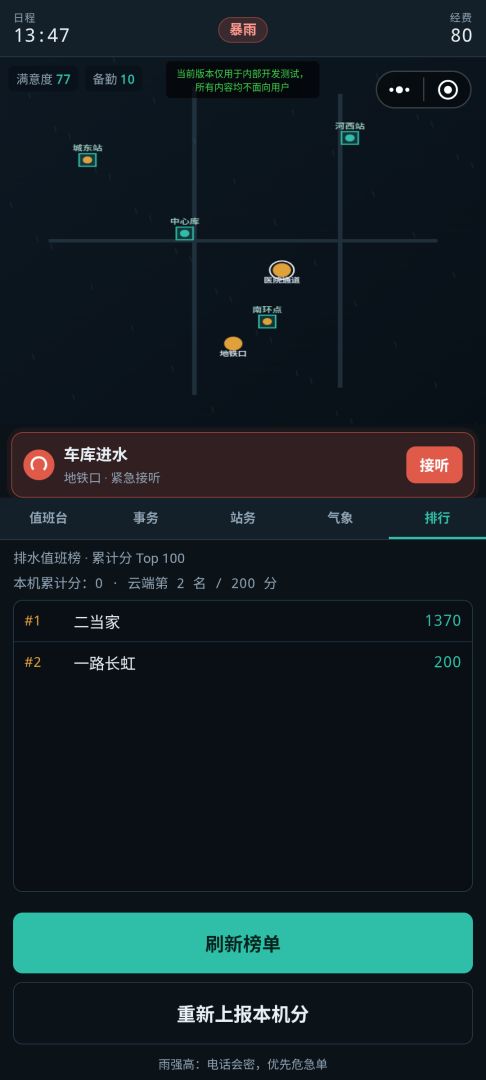 暴雨排水指挥部游戏截图