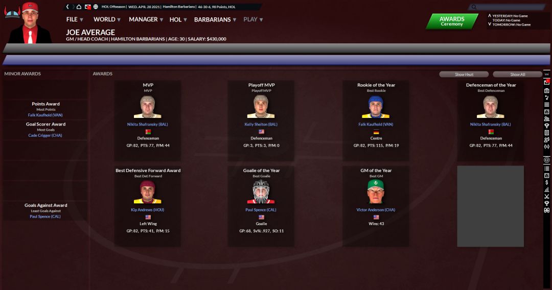 Franchise Hockey Manager 7游戏截图