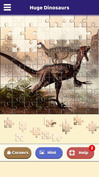 Huge Dinosaurs Puzzle游戏截图