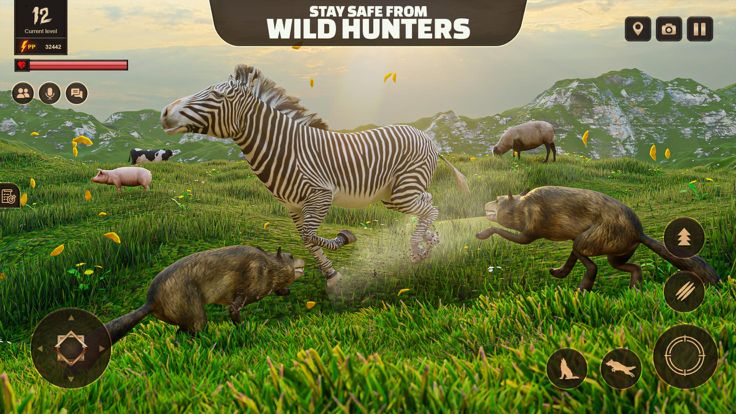 狼 游戏 角色扮演 野生动物: Wolf Simulator游戏截图