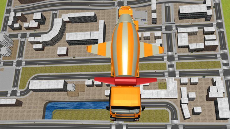 Flying Construction Truck Flying Simulator游戏截图
