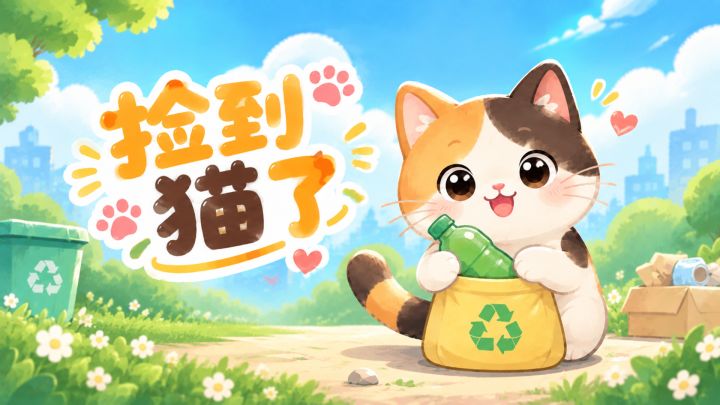 捡到猫了 封面