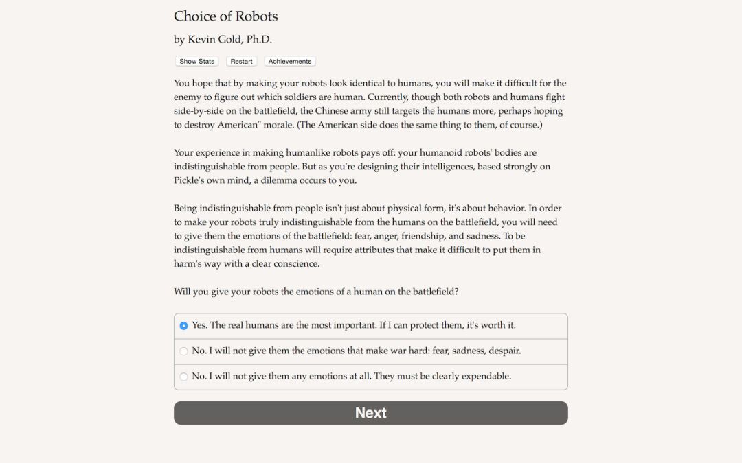 Choice of Robots游戏截图