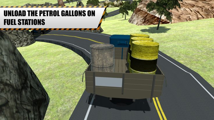 爬山汽油车 - 司机货物的货车在此驾驶模拟器游戏游戏截图